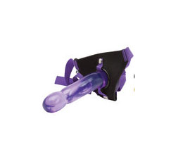 Jill Kelly Collection Jel Lee Strap On Dong With Harness Purple
